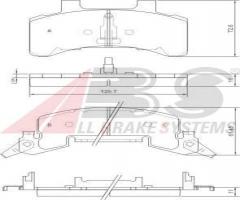 A.b.s. 38289 klocki hamulc. chevrolet corsica  87-96, buick skylark (n)