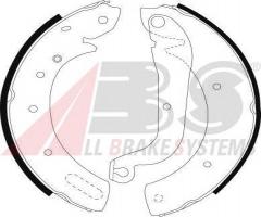 A.b.s. 8971 szczęki hamulc. ford maverick  93-98, ford maverick (uds, uns), nissan serena (c23m)
