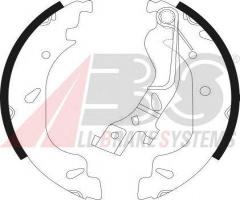 A.b.s. 9074 szczęki hamulc. fiat punto ii  99- (+abs), fiat grande punto (199)