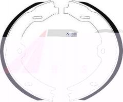 A.b.s. 9141 szczęki hamulc. mercedes w211 e-klasa 02- (ręczny), mercedes-benz klasa e t-model (s211)