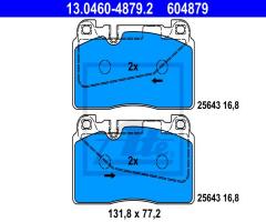 Ate 13.0460-4879 klocki hamulc. audi q5  12- przód, audi a7 sportback (4ga, 4gf), porsche macan