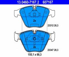 Ate 13.0460-7167 klocki hamulcowe bmw 5 e60 02-10, bmw 1 (e82) coupe 