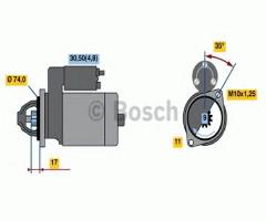 Bosch 0001107440 rozrusznik toyota, toyota yaris (scp9_, nsp9_, ksp9_, ncp9_, zsp9_)