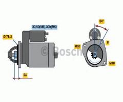 Bosch 0001107442 rozrusznik bmw, bmw 3 (e30)