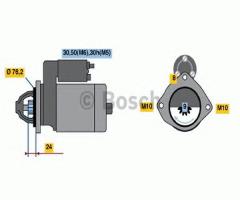 Bosch 0001109025 rozrusznik bmw opel, bmw 3 (e30)