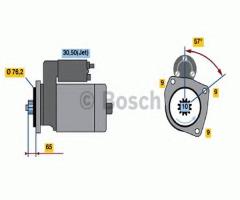 Bosch 0001125046 rozrusznik vw, vw transporter iv autobus (70xb, 70xc, 7db, 7dw)