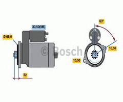 Bosch 0001125059 rozrusznik porsche cayenne (955), porsche cayenne (955)