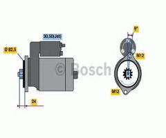 Bosch 0001125511 rozrusznik vw, vw lt 28-35 ii autobus (2db, 2de, 2dk)