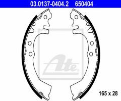 Ate 03.0137-0404 szczęki hamulcowe daihatsu cuore 95-99, daihatsu cuore iv (l501)