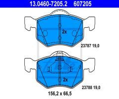 Ate 13.0460-7205 klocki hamulcowe ford maverick 00-, ford maverick, mazda tribute (ep)