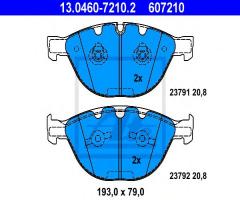 Ate 13.0460-7210 klocki hamulcowe bmw 7 e65,e66 760 03-, bmw 7 (e65, e66, e67)