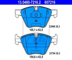 Ate 13.0460-7216 klocki hamulcowe bmw 3 e90 05-10, bmw 3 (e91) touring 