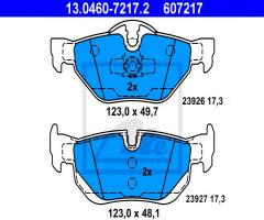 Ate 13.0460-7217 klocki hamulcowe bmw 3 e90 05- tył, bmw 3 (e91) touring 