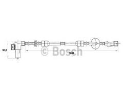 Bosch 0265006205 czujnik abs peugeot, peugeot 406 (8b)
