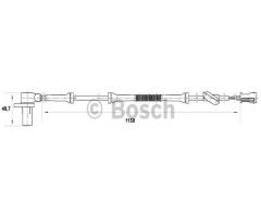 Bosch 0265006681 czujnik abs audi, audi a4 (8e2, b6)