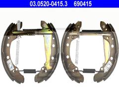 Ate 03.0520-0415 szczęki hamulcowe top kit seat vw, audi 80 (89, 89q, 8a, b3), seat arosa (6h)