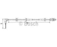 Bosch 0265007511 czujnik abs fiat punto, fiat punto (188)