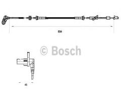 Bosch 0265007553 czujnik abs nissan, nissan almera ii hatchback (n16)
