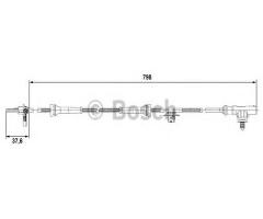 Bosch 0265007687 czujnik abs citroen peugeot toyota, citroËn c1 (pm_, pn_), peugeot 107