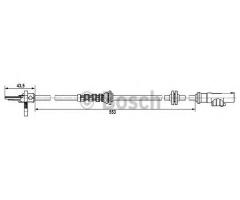 Bosch 0265007896 czujnik abs fiat, fiat punto evo (199), opel corsa d