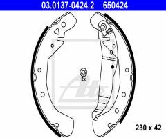 Ate 03.0137-0424 szczęki hamulcowe opel astra g,h, opel astra g hatchback (f48_, f08_)