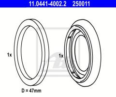 Ate 11.0441-4002 zestaw naprawczy zacisku hamulcowego bmw, bmw 5 (e34), saab 9-5 (ys3e)