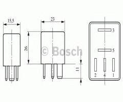 Bosch 0332201107 przekaźnik  citr peug ren