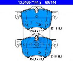 Ate 13.0460-7144 klocki hamulcowe rover 75 99-04, mg mg zt, rover 75 (rj)