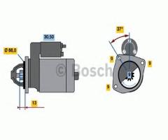 Bosch 0986017770 rozrusznik 12v, alfa romeo 145 (930), fiat barchetta (183), lancia delta ii (836)
