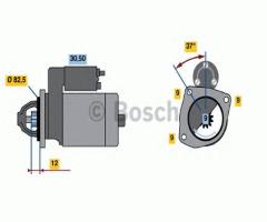 Bosch 0986017790 rozrusznik 12v, alfa romeo 156 (932), fiat brava (182), lancia lybra (839ax)