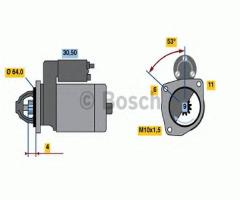 Bosch 0986017840 rozrusznik 12v, renault clio i (b/c57_, 5/357_)