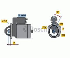 Bosch 0986020141 rozrusznik 12v, nissan interstar autobus (x70)