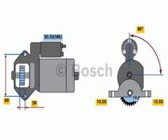 Bosch 0986021351 rozrusznik 12v, ford mondeo iii kombi (bwy), jaguar x-type (cf1)