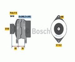 Bosch 0986038600 alternator 12v, fiat palio (178bx), opel vectra a hatchback (88_, 89_)