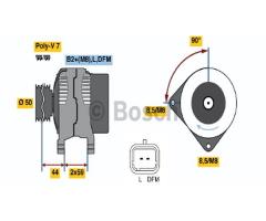 Bosch 0986046260 alternator 12v, nissan interstar autobus (x70)