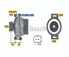 Bosch 0986046320 alternator 12v, mercedes-benz viano (w639)