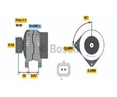 Bosch 0986048611 alternator 12v, nissan kubistar nadwozie pełne (x80)