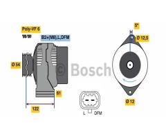 Bosch 0986081410 alternator 12v opel