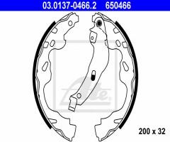 Ate 03.0137-0466 szczęki hamulcowe toyota aygo 05-, citroËn c1 (pm_, pn_), opel agila (b) (h08)