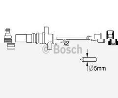 Bosch 0986357273 przewody wysokiego napięcia mitsubishi, mitsubishi space star (dg_a)