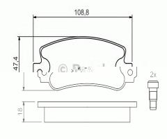Bosch 0986424098 klocki hamulc. fiat uno, tipo, autobianchi y10, fiat panda (141a_)