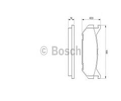 Bosch 0986424266 klocki hamulc. mazda 626  91-97 tył, mazda mx-6 (ge)