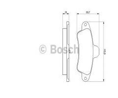 Bosch 0986424277 klocki hamulc. ford mondeo  93-00 tył, ford mondeo i (gbp)