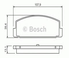 Bosch 0986424295 klocki hamulc. mazda 6  02- tył, mazda rx 7 i (sa)