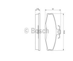 Bosch 0986424373 klocki hamulc. skoda favorit, felicia, skoda rapid (120g, 130g, 135g)