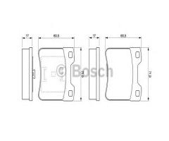 Bosch 0986424411 klocki hamulc. citroen saxo 96-04, citroËn saxo (s0, s1), peugeot 106 i (1a, 1c)