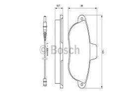 Bosch 0986424415 klocki hamulc. fiat scudo  95-, citroËn jumpy (u6u), fiat scudo combinato (220p)