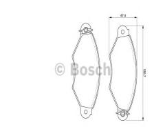 Bosch 0986424453 klocki hamulc. peugeot 206 98-, peugeot 306 hatchback (7a, 7c, n3, n5)