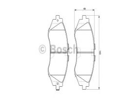 Bosch 0986424474 klocki hamulc. daewoo nubira  99- przód, chevrolet evanda, daewoo nubira (klaj)