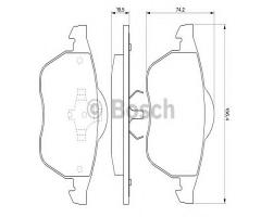 Bosch 0986424481 klocki hamulc. audi a4 vw passat 96-, audi a4 (8d2, b5), vw passat (3b2)